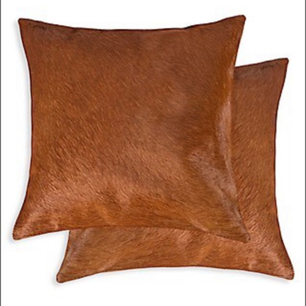 Calf hair pillows